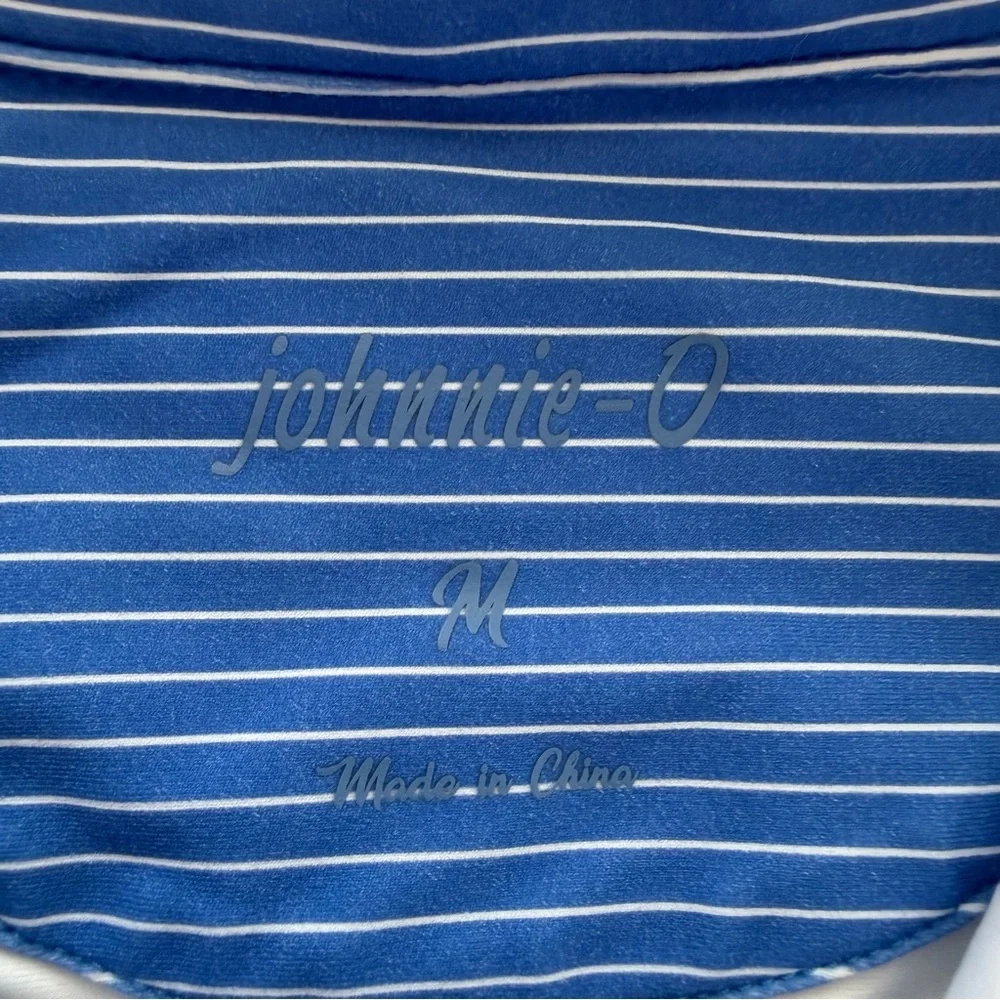 johnnie-O Blue Striped Short Sleeve Top - Picture 3 of 7